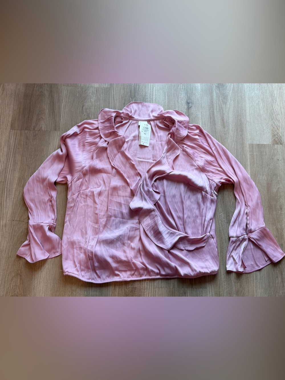 Elegant Plus Size Blush Pink Women's Blouse XXL Wedding Formal Occasion Top Chic